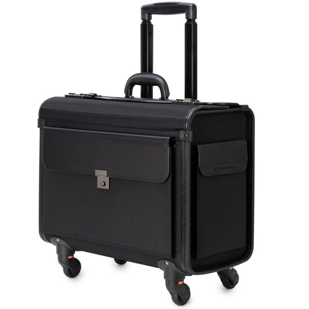Alpine Swiss Wheeled Briefcase Rolling Briefcase Telescopic Handle 4 Replaceable